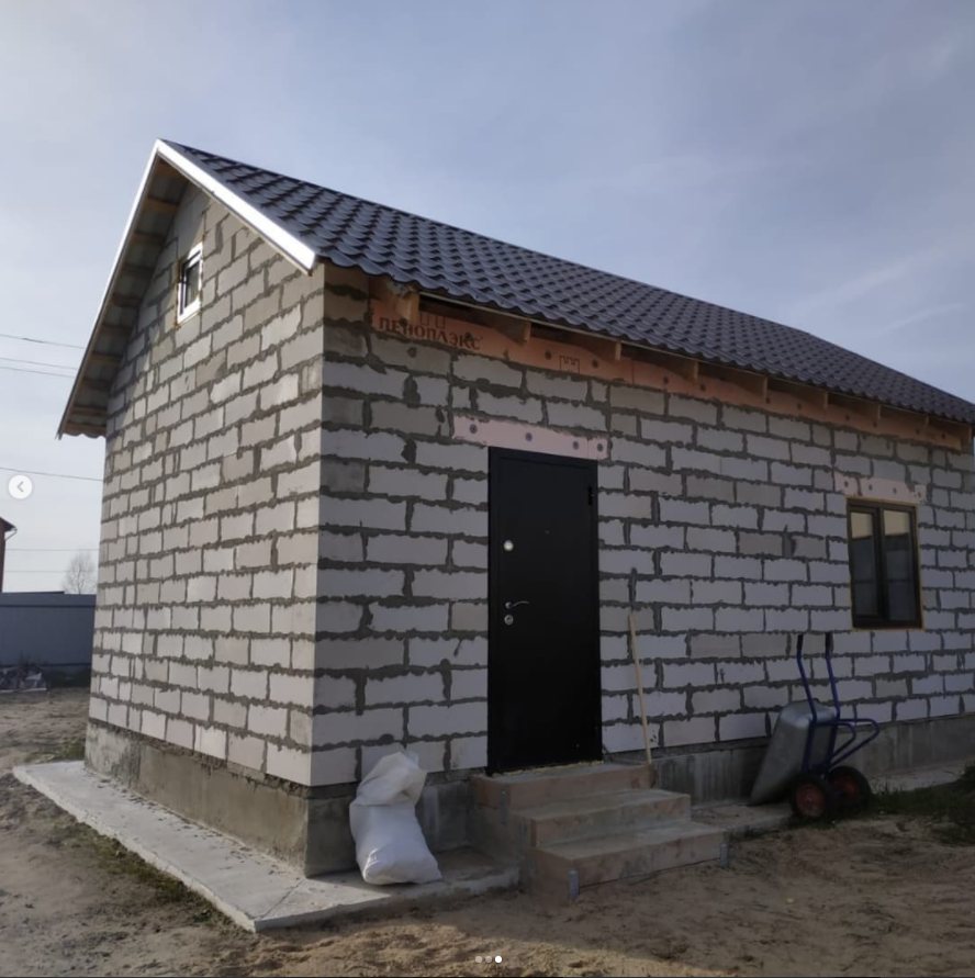Дом на свайном фундаменте в Калужской области